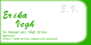 erika vegh business card